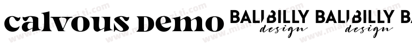 calvous demo字体转换